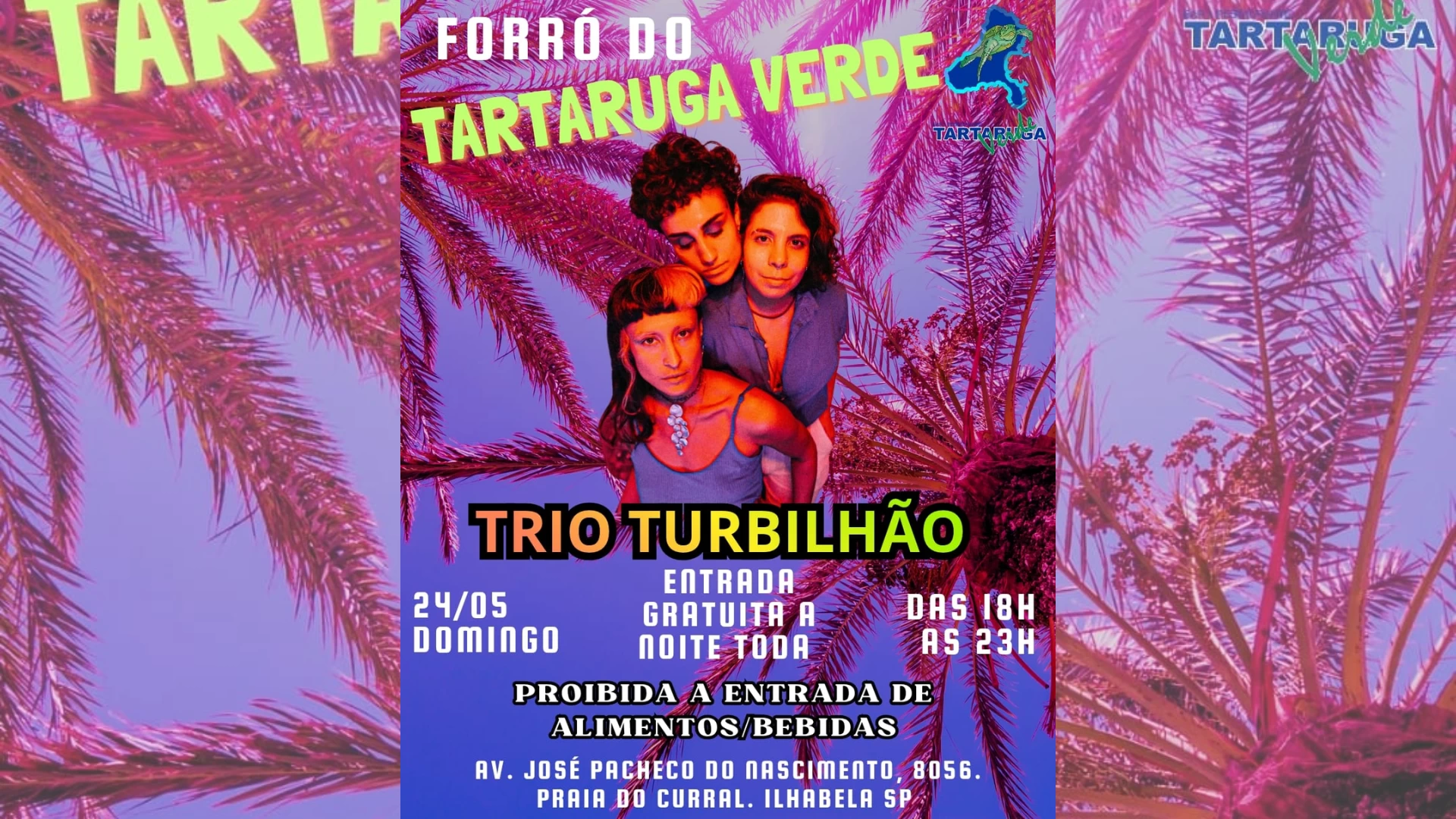 Trio Turbilhão no Tartaruga Verde