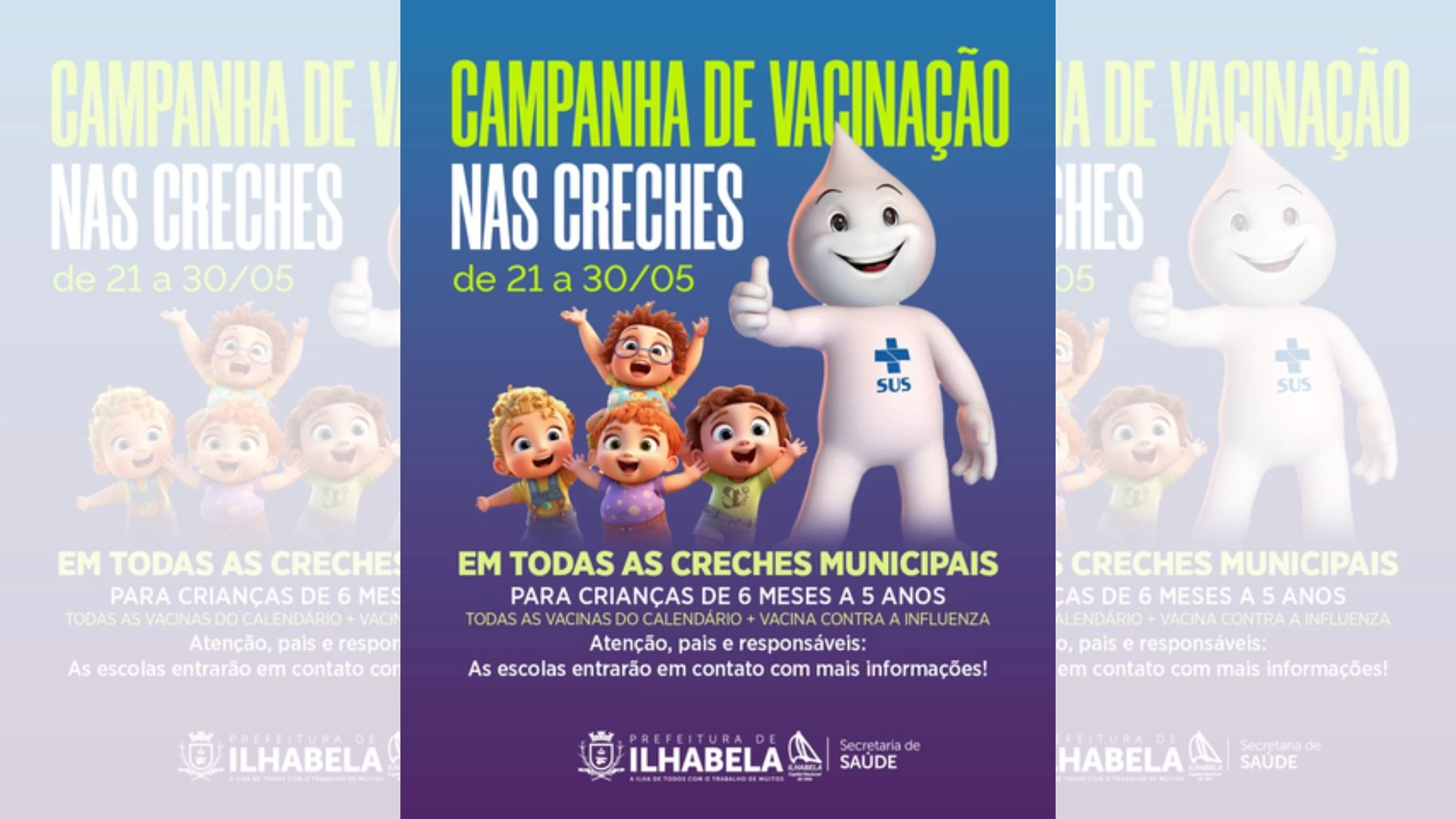 Vacinação contra gripe nas escolas 