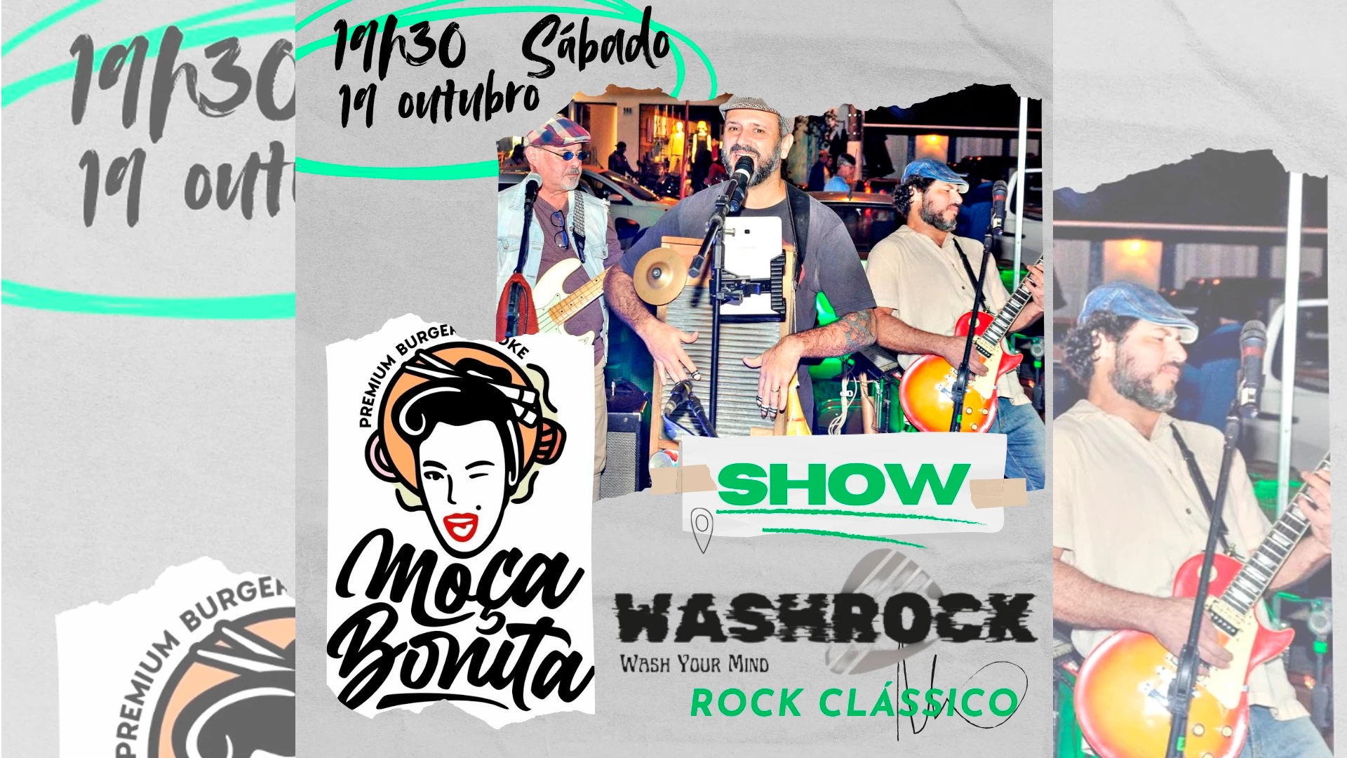 Wash Rock ao vivo!