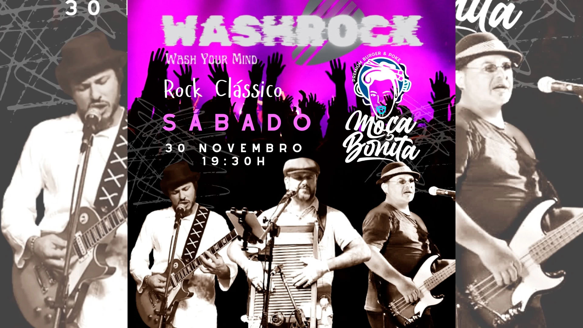 Wash Rock ao vivo!