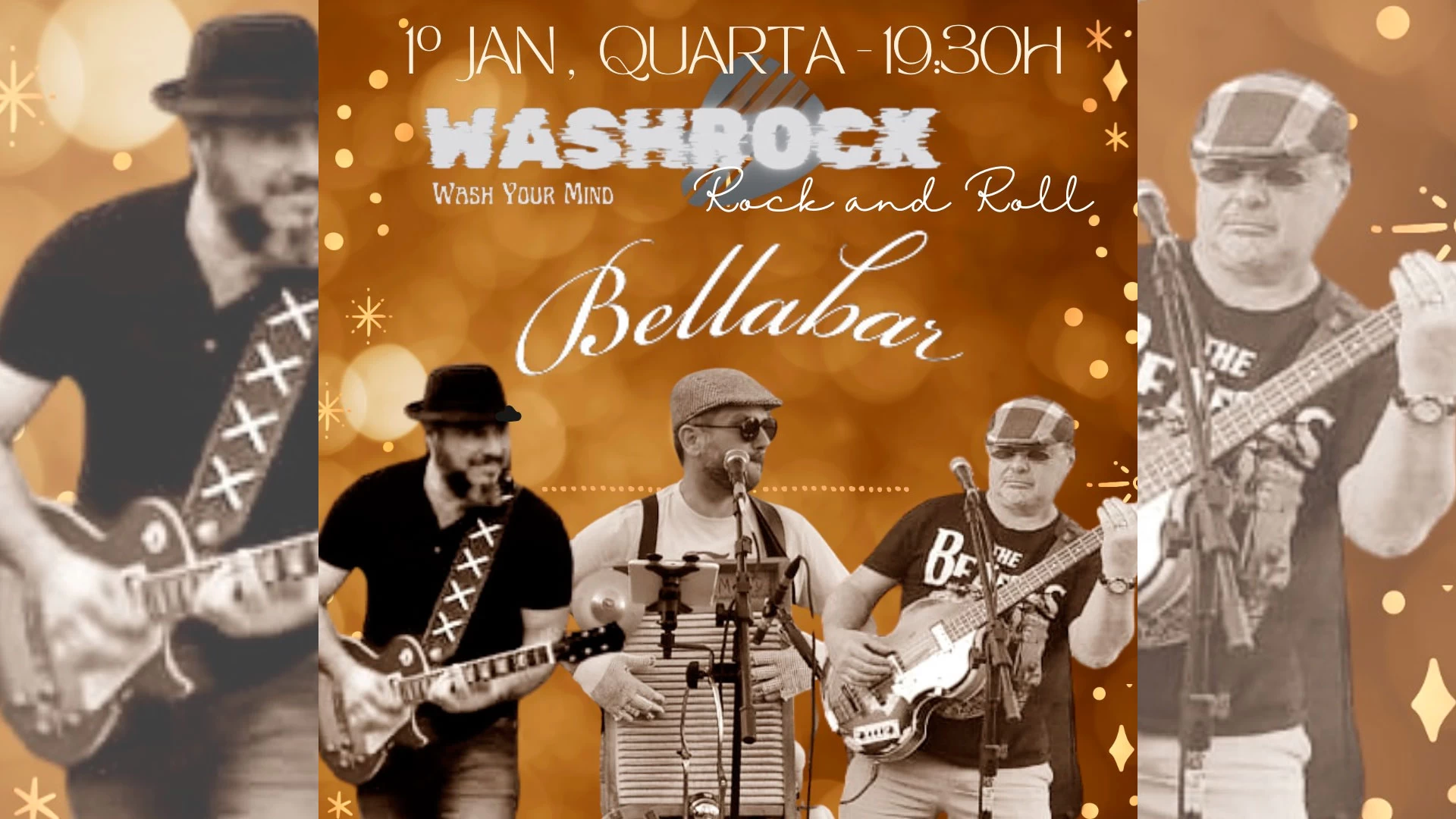 Wash Rock ao vivo!
