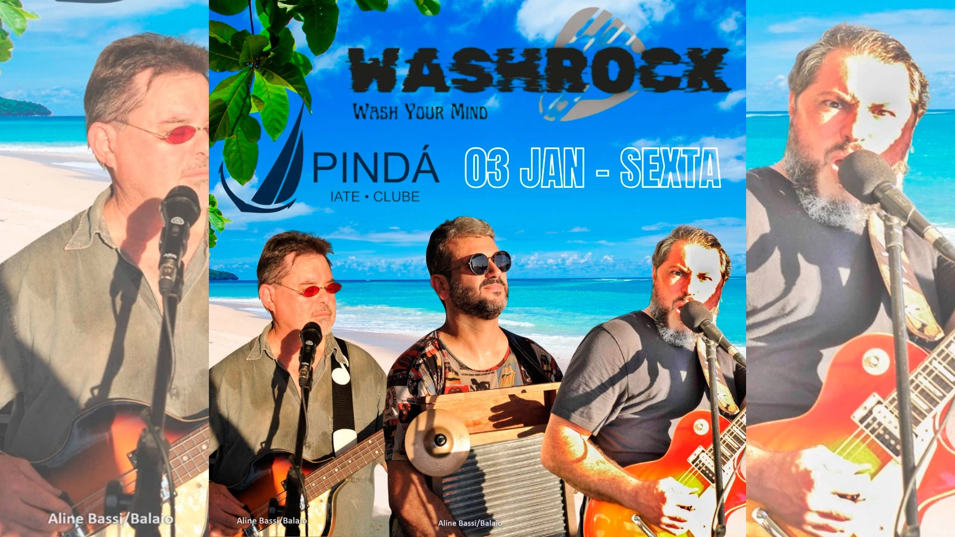 Wash Rock ao vivo!