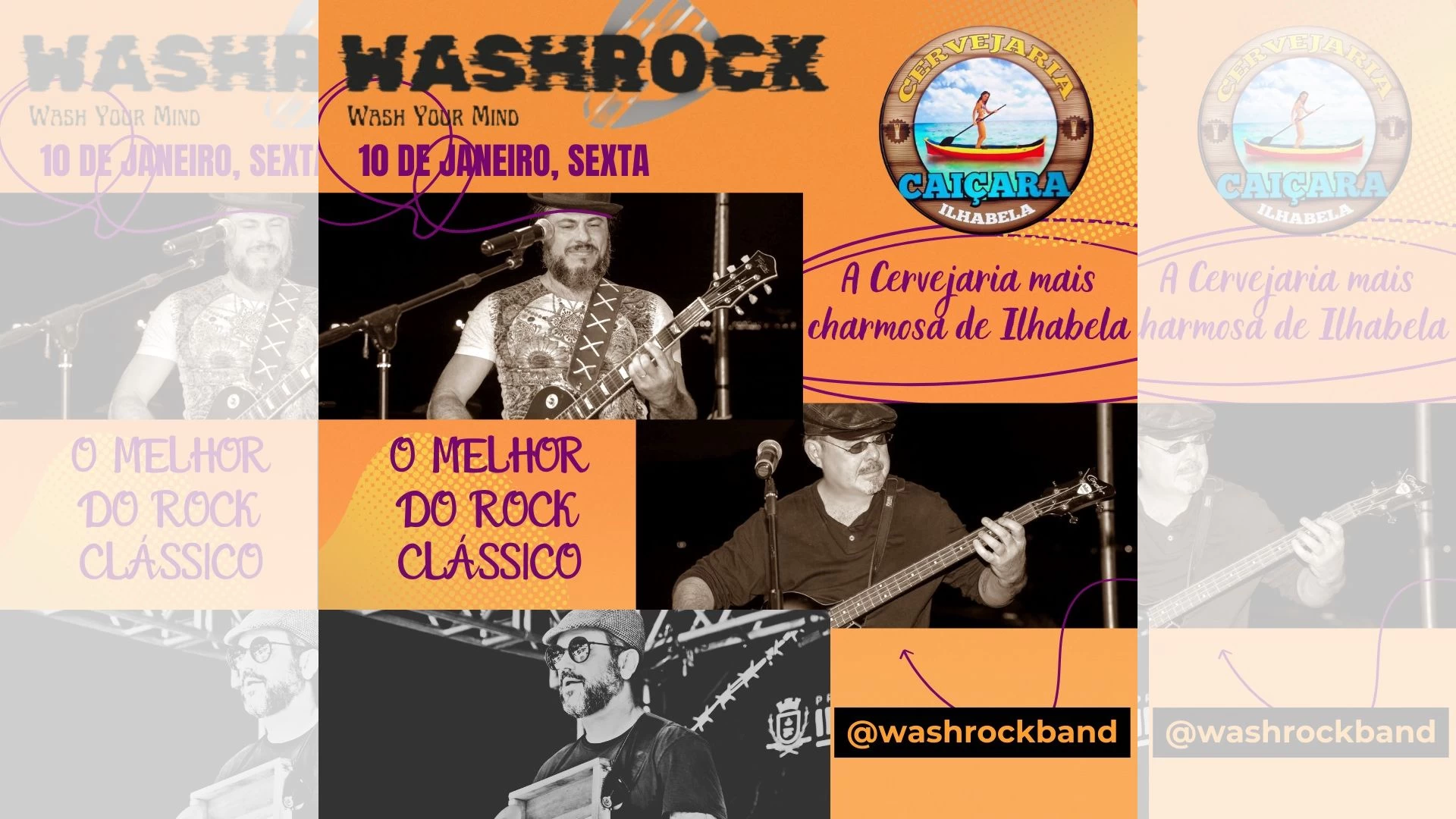 Wash Rock na cervejaria Caiçara