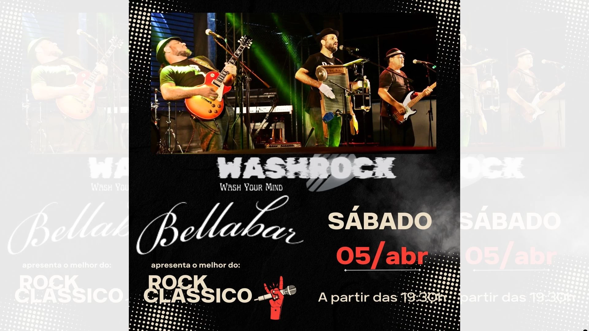 Wash Rock no BellaBar 
