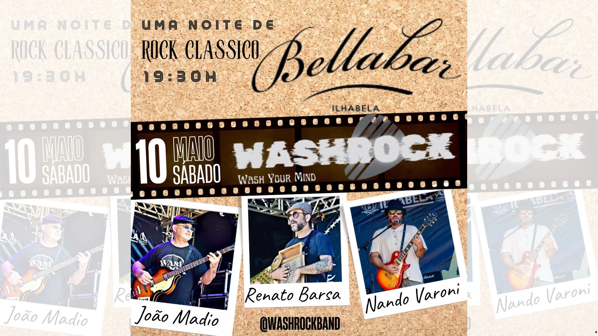 Wash Rock no BellaBar 