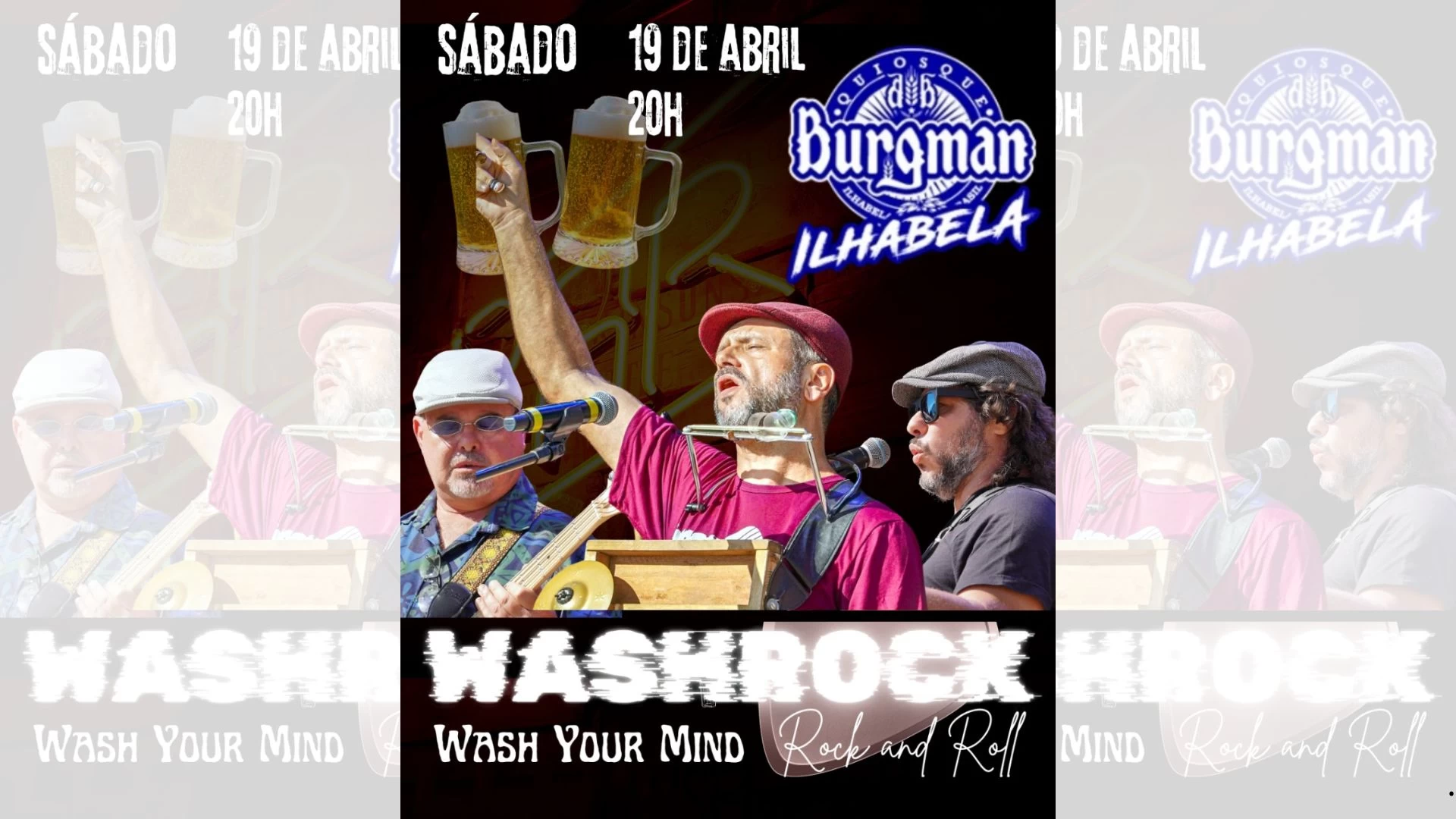 Wash Rock no BurgMan.