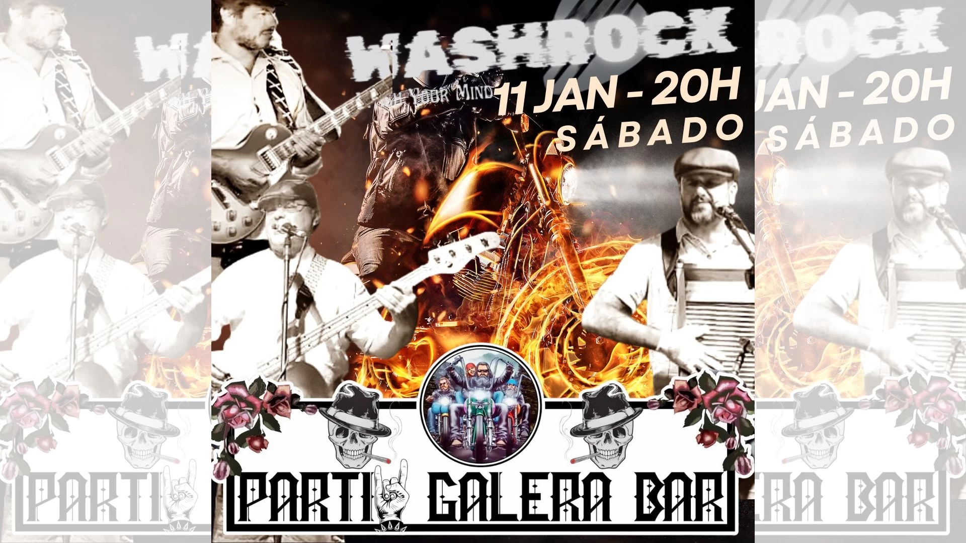 Wash Rock no Partiu galera bar