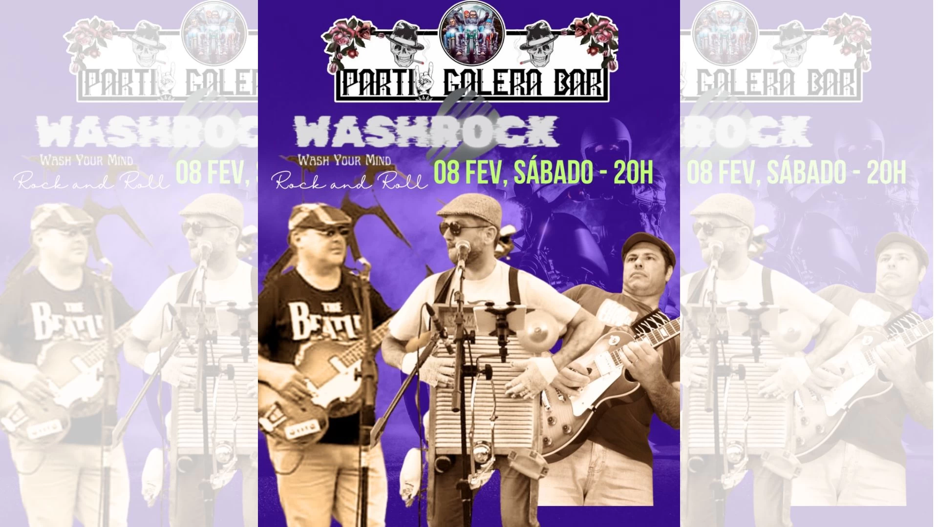 Wash Rock no Partiu galera bar