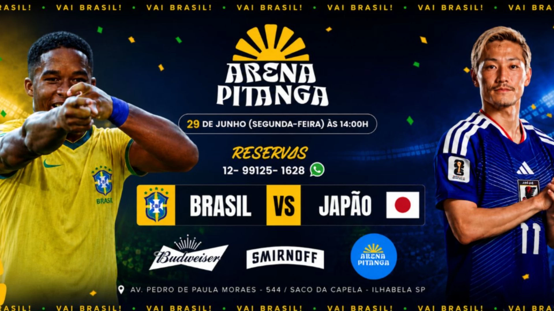 Arena Pitanga Brasil x Japão