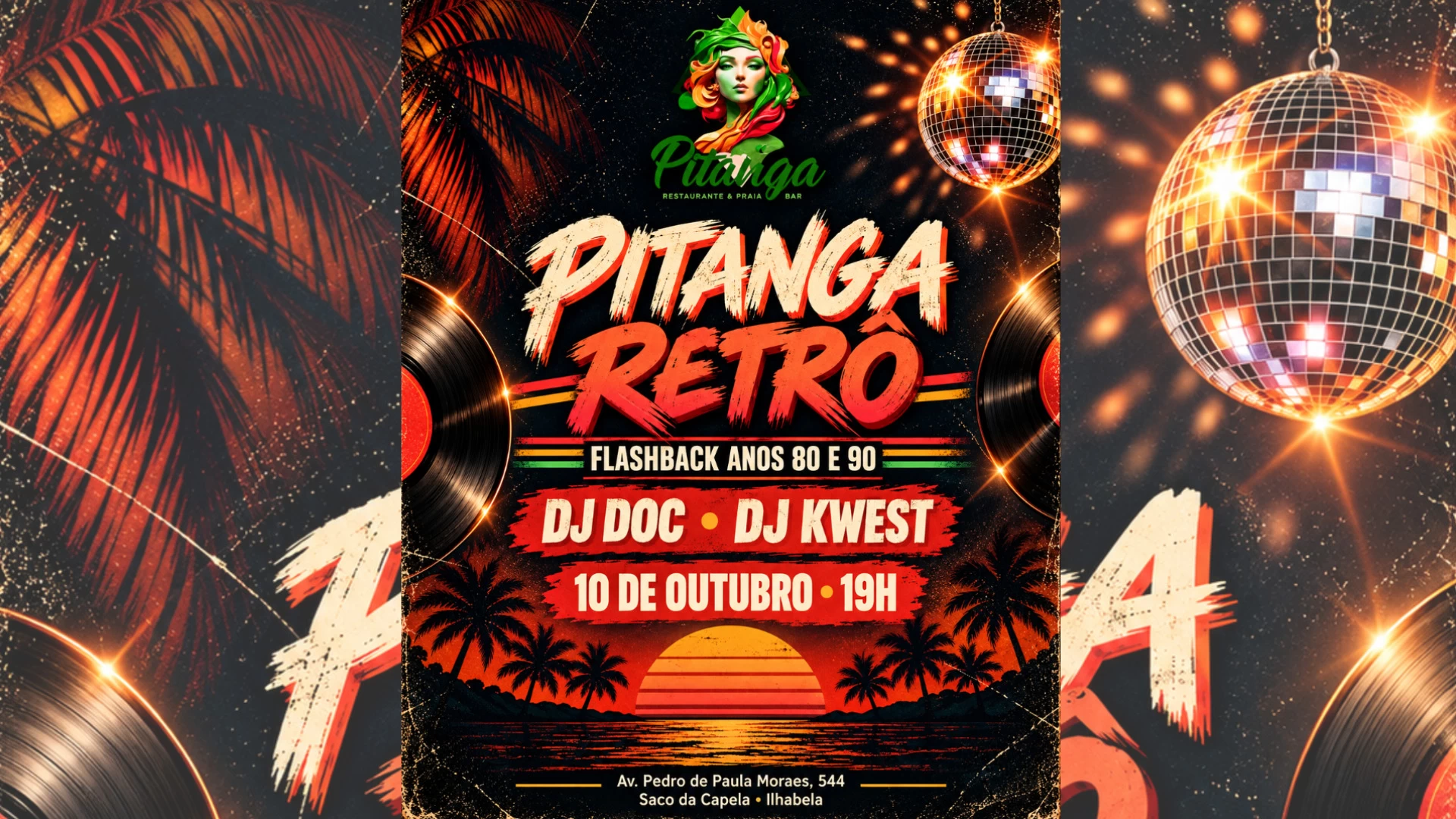 Pitanga Retrô Flashback Anos 80 e 90
