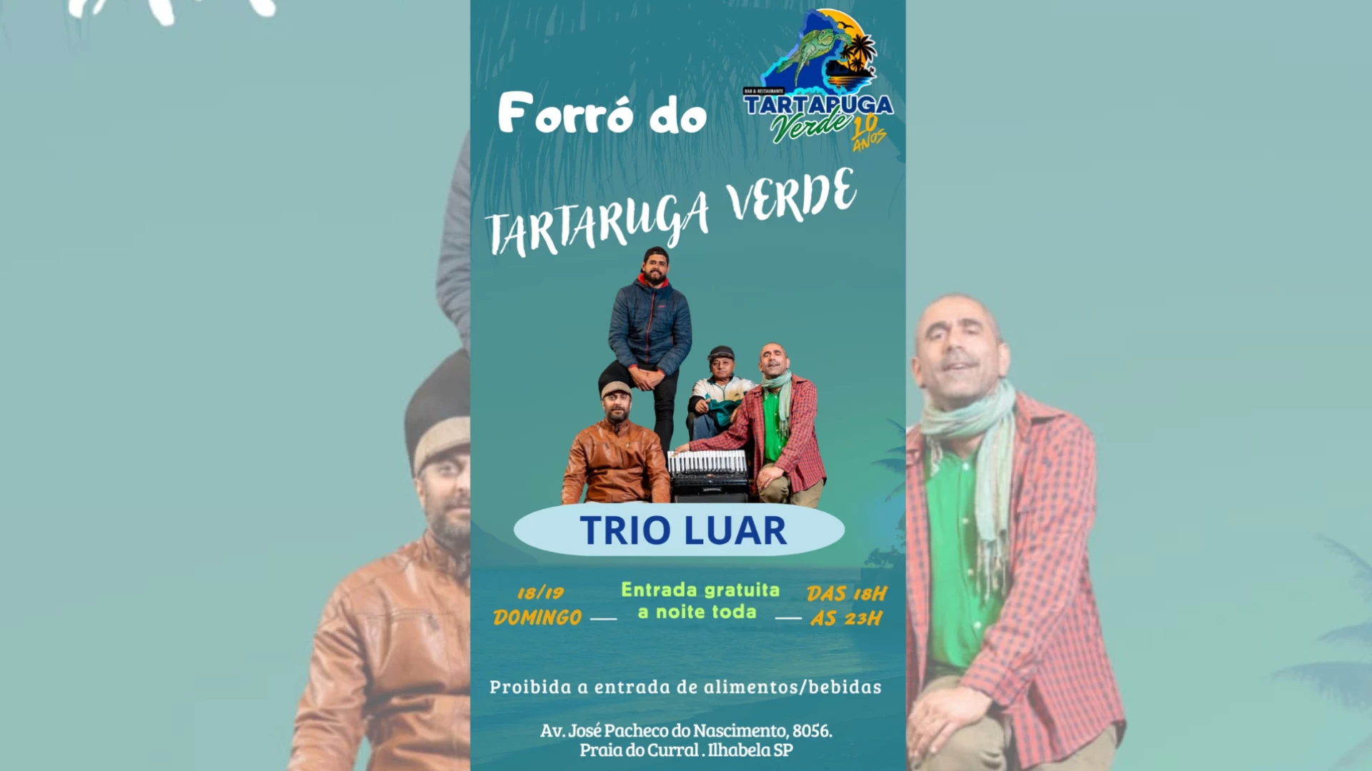 Trio Luar no Tartaruga Verde