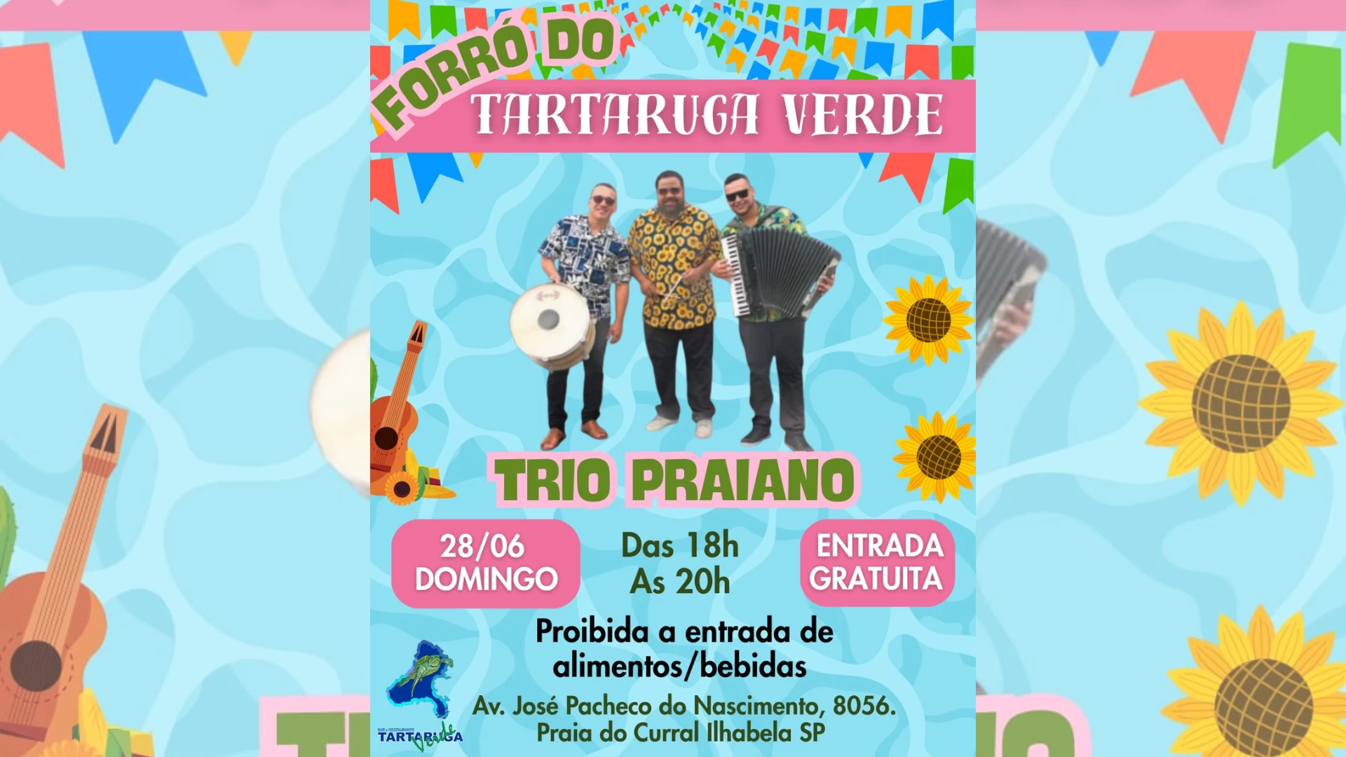 Trio Praiano no Tartaruga Verde